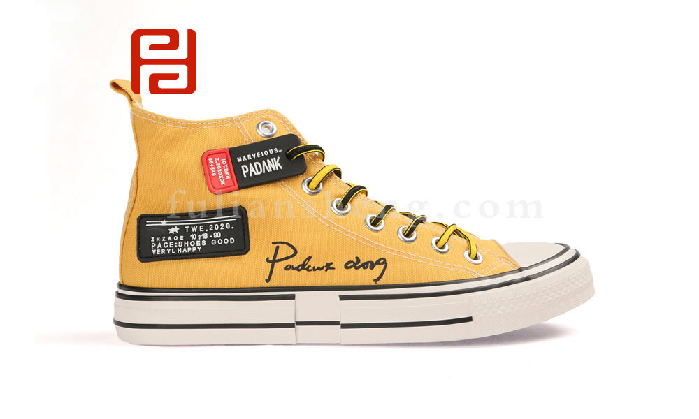 福連升20春運(yùn)動(dòng)系帶高幫板鞋男款休閑鞋圖片