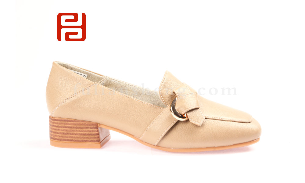 福連升時尚休閑光面女鞋淺口單鞋低跟休閑鞋圖片