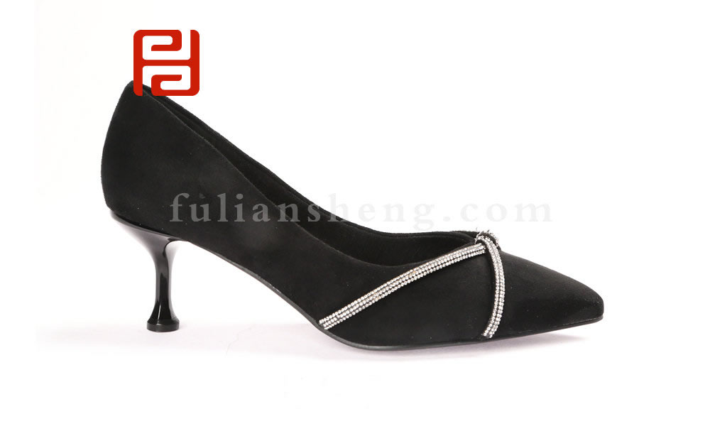 福連升優雅高跟女鞋 羊猄布鞋面舒適單鞋老北京布鞋圖片