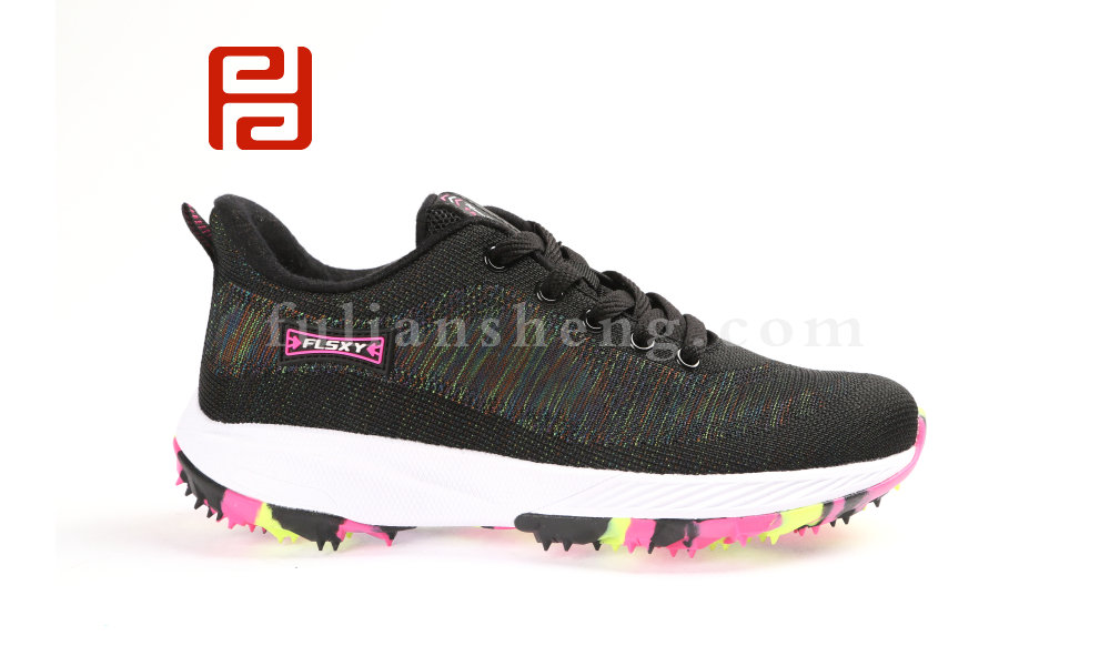 福連升炫彩女鞋時(shí)尚運(yùn)動(dòng)鞋軟釘?shù)浊閭H款男女春季單鞋圖片