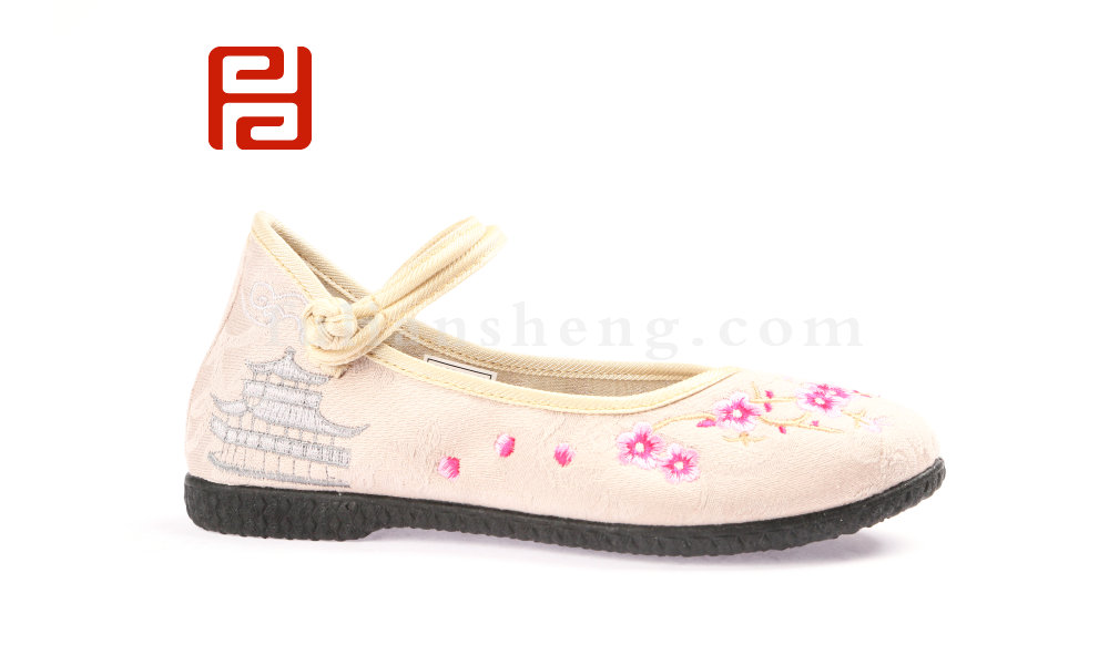 福連升老北京布鞋春時尚休閑繡花民族風女單鞋圖片