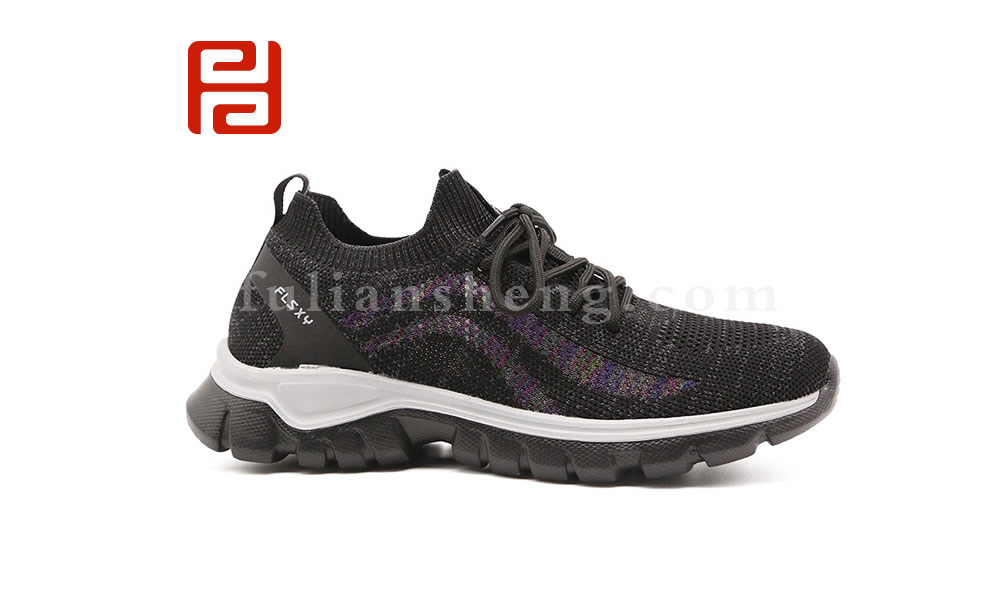 福連升夏女士飛織大網眼透氣涼鞋運動鞋 超輕材質鞋底軟彈圖片