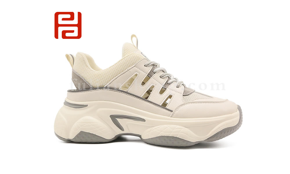 福連升休閑運動女鞋時尚百搭透氣舒適潮鞋老爹鞋圖片