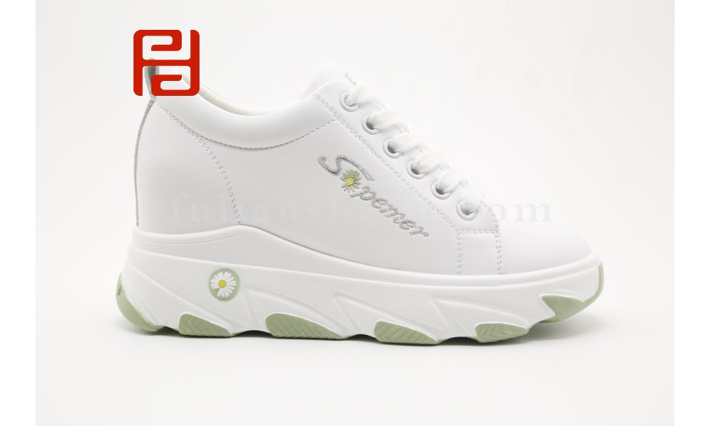 內增高休閑鞋女厚底網紅小白鞋百搭棉麻舒適女鞋圖片