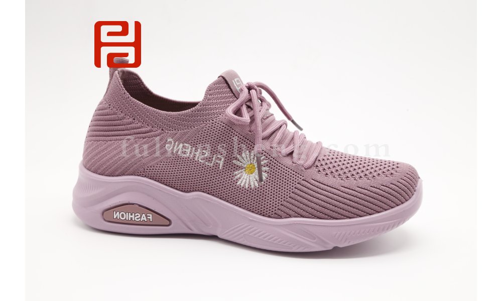 老北京布鞋透氣棉麻飛織一腳蹬軟底媽媽鞋女休閑運動鞋圖片