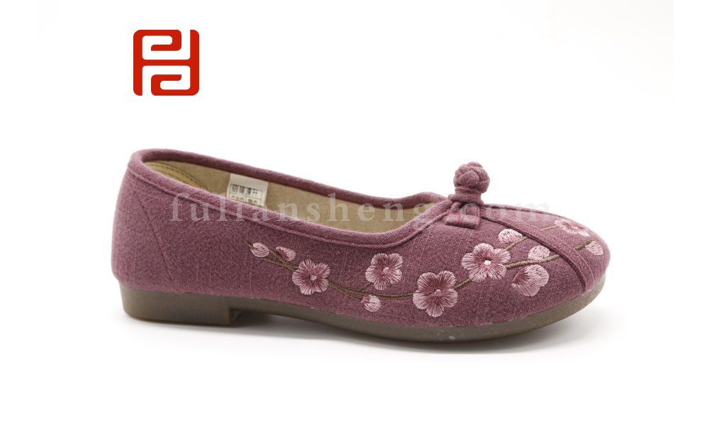 老北京布鞋民族風淺口棉麻舒適透氣繡花單鞋女鞋圖片