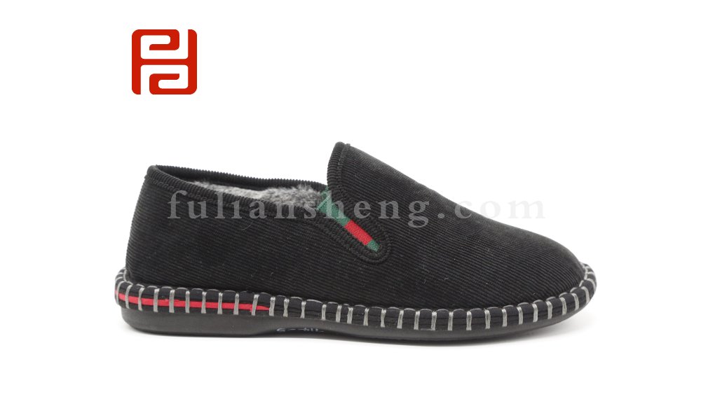 福連升老北京布鞋男精神小伙社會保暖中國風一腳蹬休閑鞋圖片