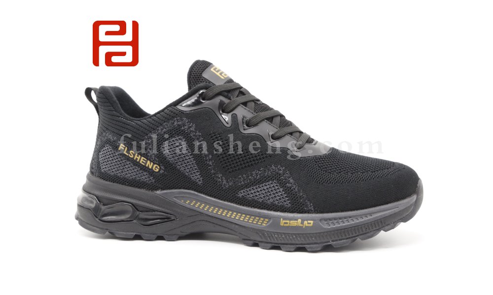 福連升2020冬季新款防水飛織運(yùn)動鞋中年旅游鞋男鞋圖片