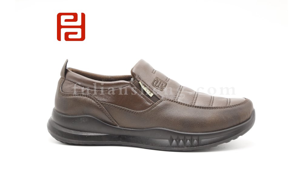 福連升冬季保暖超柔深口休閑鞋舒適平跟休閑男鞋圖片