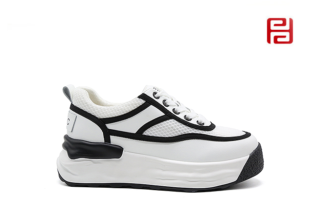 福連升夏季女鞋線條裝飾休閑阿甘鞋