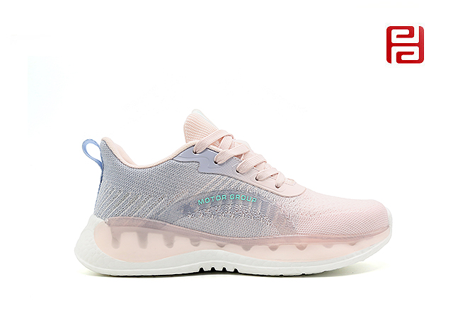 福連升秋季快樂運(yùn)動(dòng)女鞋朦幻紗面料爆米花鞋底