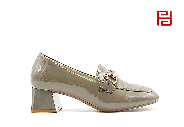 福連升秋季女鞋魅力時(shí)裝鞋中跟粗跟工作鞋單鞋