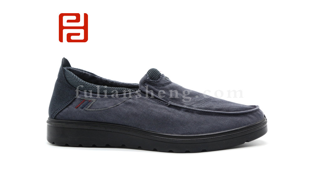 福連升秋季舒適休閑養生鞋一腳蹬男鞋單鞋布鞋FJA-14161073