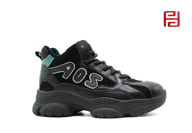 福連升冬季時尚拼色厚底防滑休閑女鞋老北京布鞋