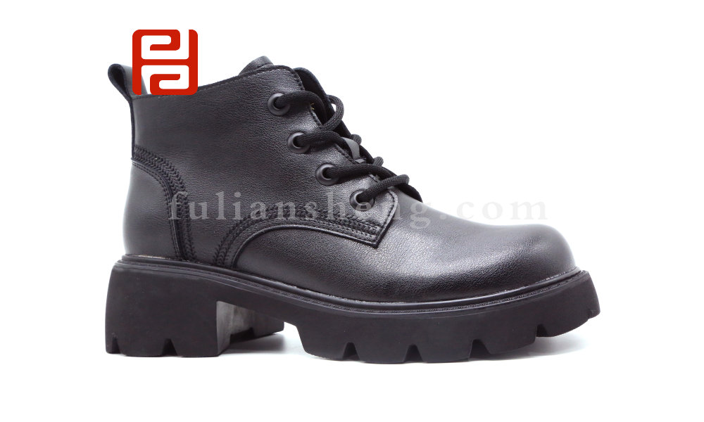 福連升秋冬季新品女鞋時(shí)尚休閑高幫低跟女鞋時(shí)尚短靴