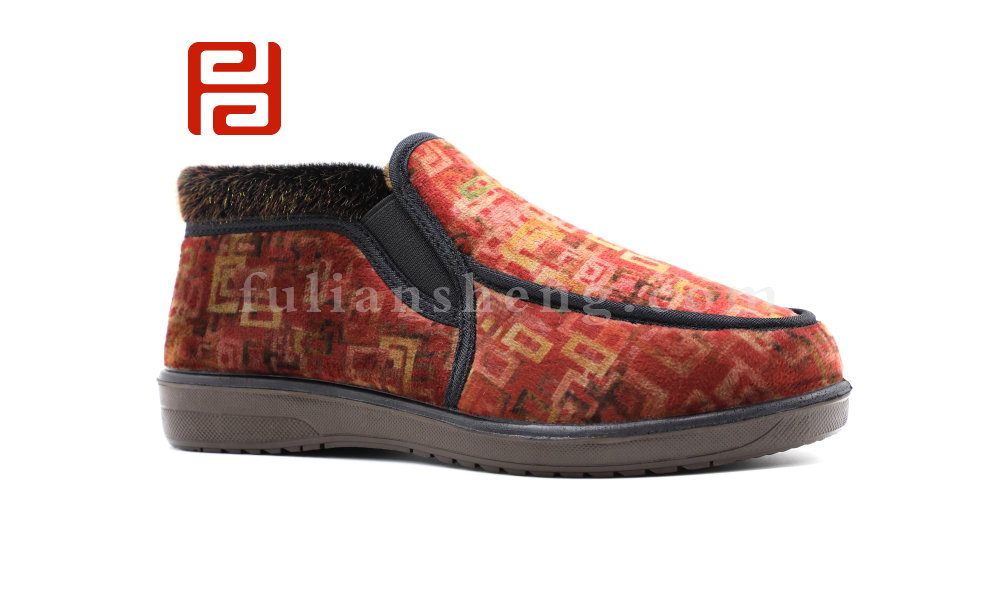 福連升冬季新款休閑生活女鞋老北京布鞋舒適休閑養生鞋