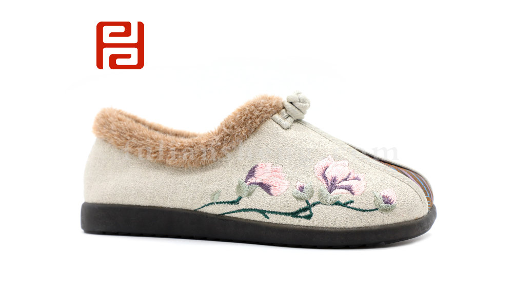 福連升冬季新款中國風(fēng)尚老北京布鞋漢唐風(fēng)韻漢舞鞋