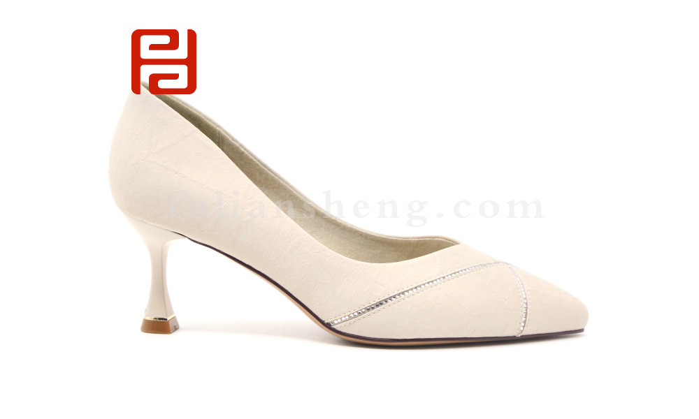 福連升舒適尖頭細高跟鞋女簡約氣質單鞋職業工作女鞋圖片