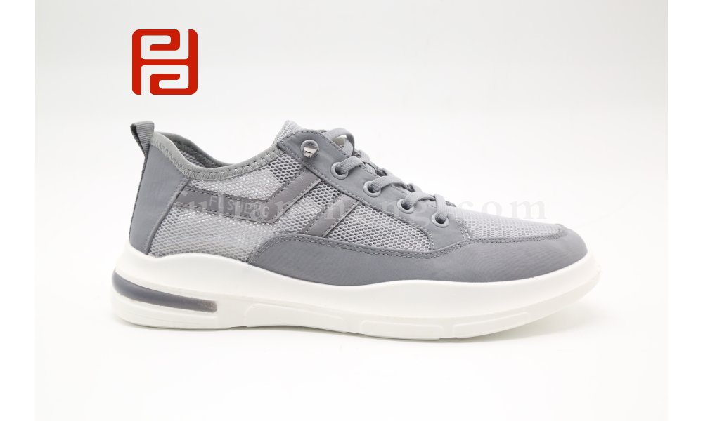 福連升夏季休閑板鞋網布舒適棉麻透氣系帶男鞋圖片