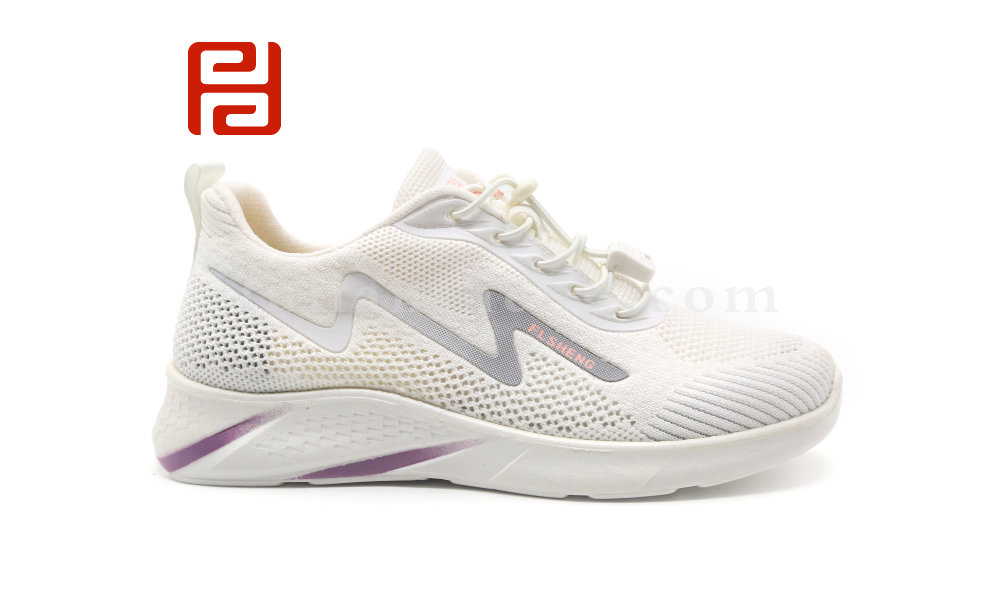 福連升夏季女式網孔透氣休閑運動鞋飛織漫步軟底跑步鞋圖片