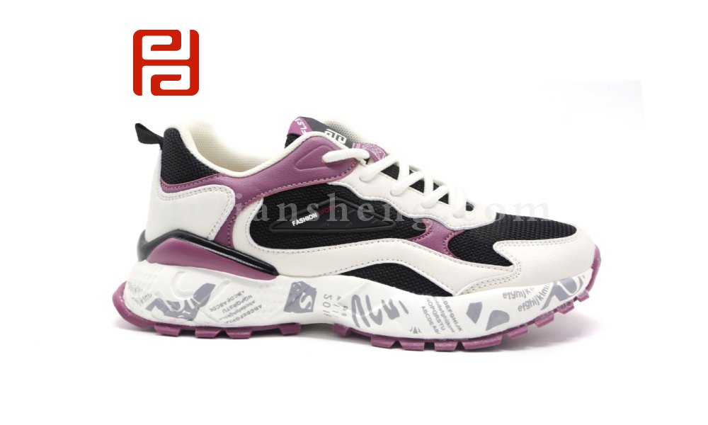 福連升秋季撞色輕便休閑運動女鞋透氣輕便單鞋圖片