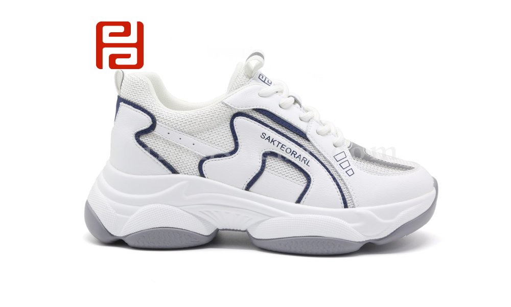 福連升秋季厚底內增高休閑運動女鞋時尚運動老爹鞋圖片