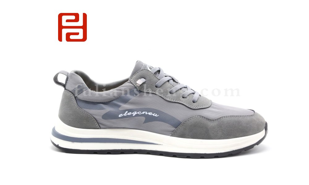 福連升休閑運動男單鞋簡潔中老年阿甘運動鞋圖片