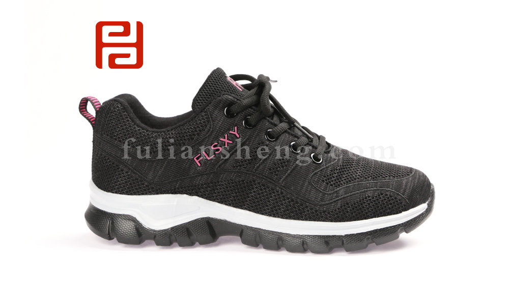 福連升春款女士輕便透氣飛織健步鞋運動老北京布鞋(圖2)