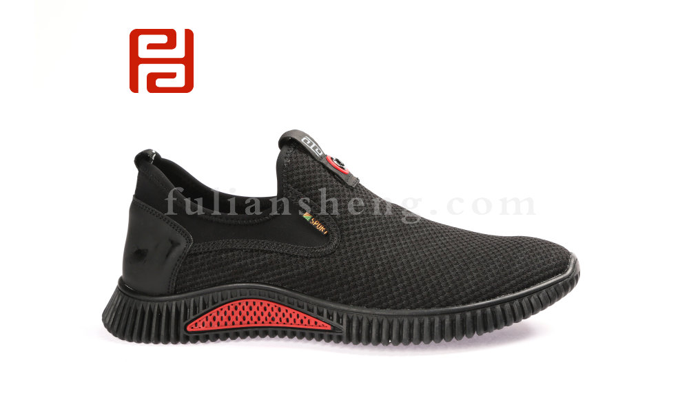 福連升春款男士透氣網(wǎng)面一腳蹬運(yùn)動(dòng)防滑老北京布鞋(圖4)