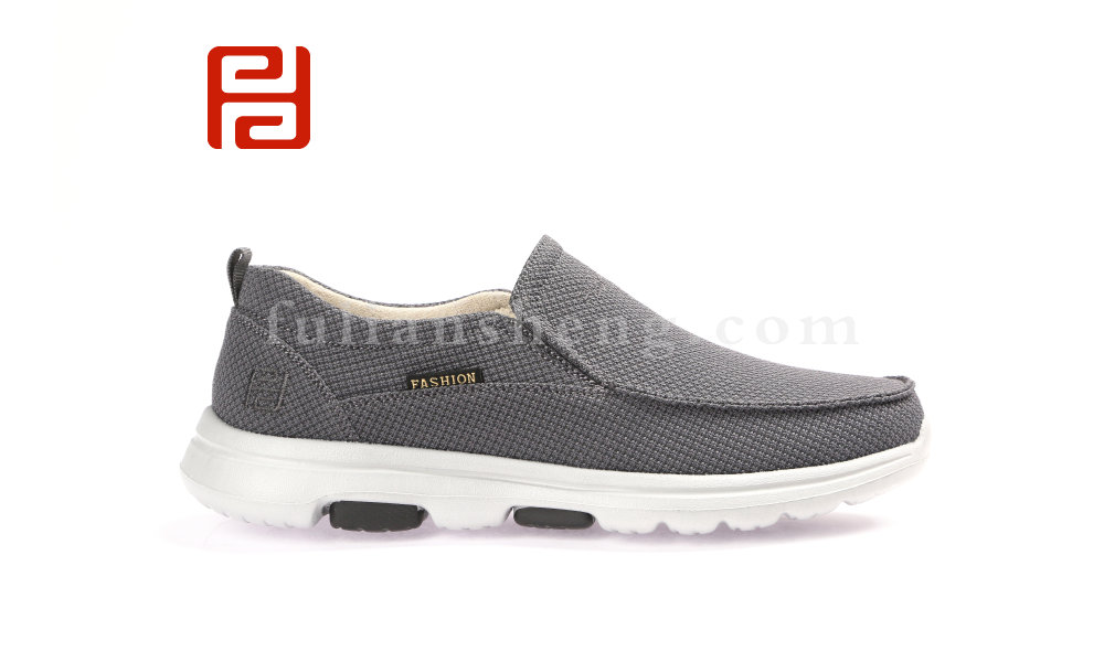 福連升春款男士透氣輕便防滑單鞋老北京布鞋一腳蹬(圖3)