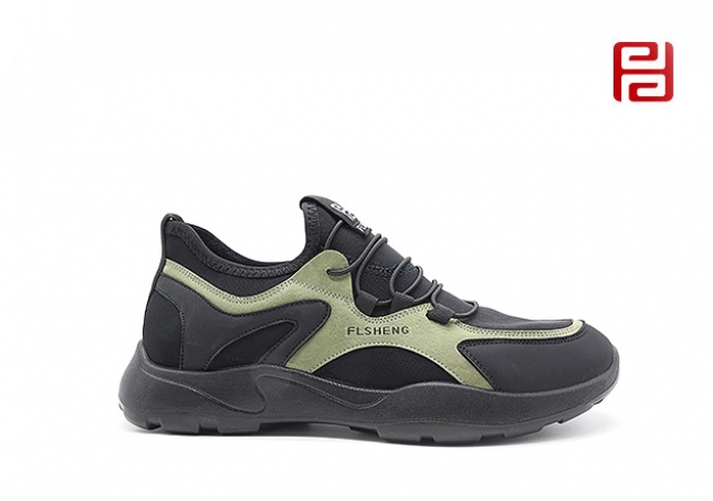 福連升春季男鞋拼色旅游鞋戶外休閑運動徒步鞋