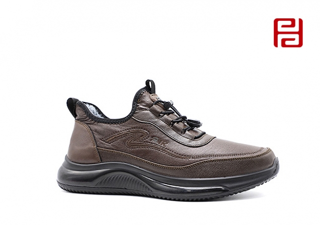 福連升冬季新款休閑生活男鞋舒適休閑養生鞋