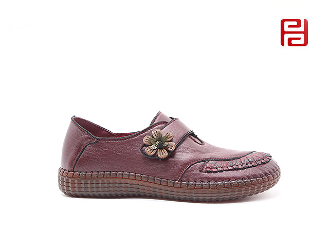 福連升休閑女鞋春季一腳蹬軟底透氣舒適媽媽鞋老北京布鞋