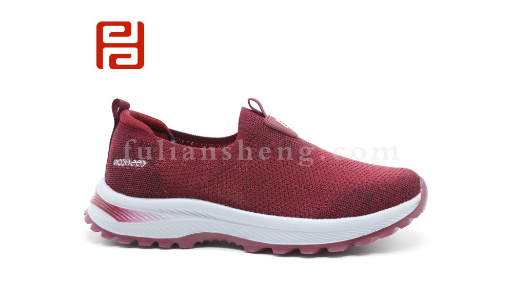 福連升春季休閑舒適運動鞋透氣軟底中老年散步女鞋