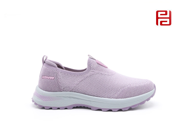 福連升春季休閑舒適運(yùn)動鞋透氣軟底中老年散步女鞋