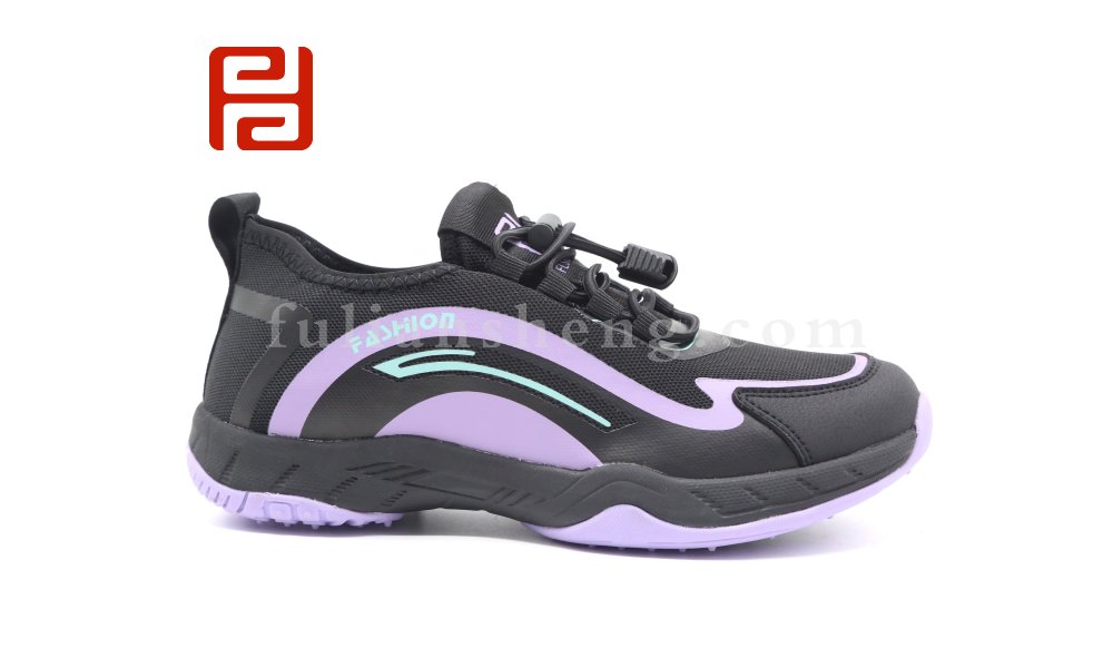 福連升春季新款網布透氣戶外漫步鞋旅游鞋拼色輕便女鞋